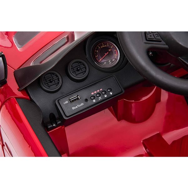 Voltz Toys Electric Ride-on Mercedes-Benz 12 V Black GT-R with Parental Control