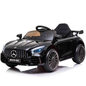 Voltz Toys Electric Ride-on Mercedes-Benz 12 V Black GT-R with Parental Control