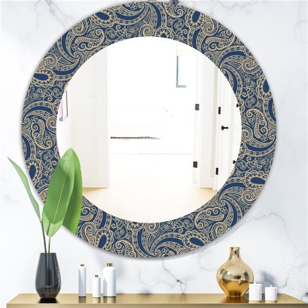 Designart 24 In X 24 In Lace Pattern Bohemian And Eclectic Mirror Wall   330906650 MainImage 001 L 