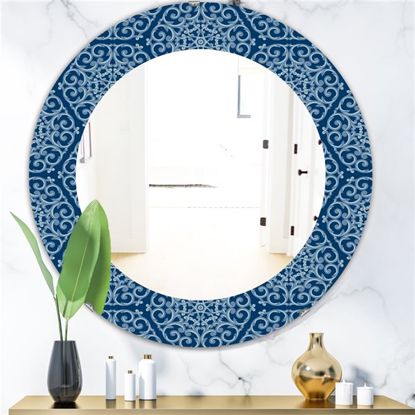 Designart 24 In X 24 In Vintage Pattern Modern Mirror Wall Mirror   330906656 MainImage 001 L 