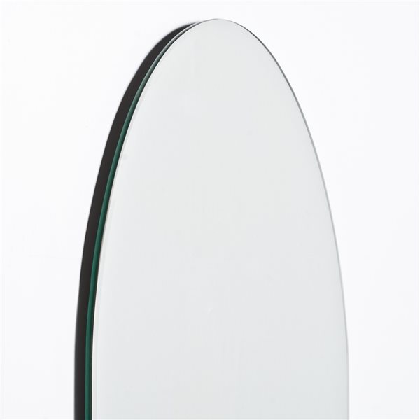 Décor Wonderland 22-in Oval Frameless Bathroom Mirror