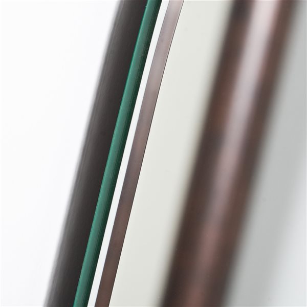 Décor Wonderland 22-in Oval Frameless Bathroom Mirror