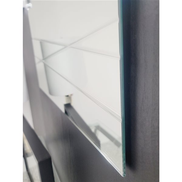 Décor Wonderland 23.6-in Rectangular Frameless Bathroom Mirror