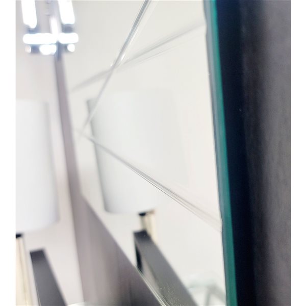 Décor Wonderland 23.6-in Rectangular Frameless Bathroom Mirror