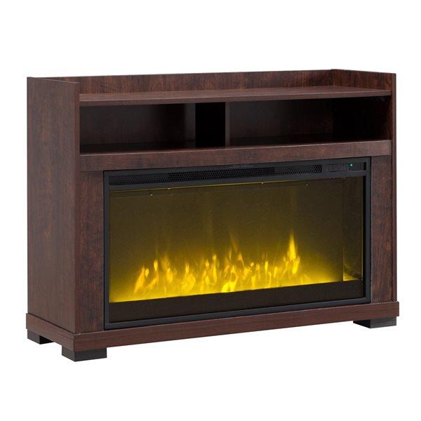 Komodo 43.75-in Dark Cherry Fan-Forced Electric Fireplace
