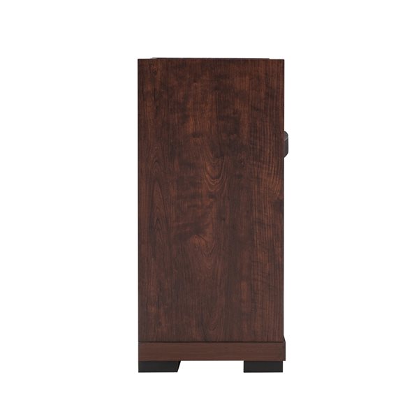 Komodo 43.75-in Dark Cherry Fan-Forced Electric Fireplace