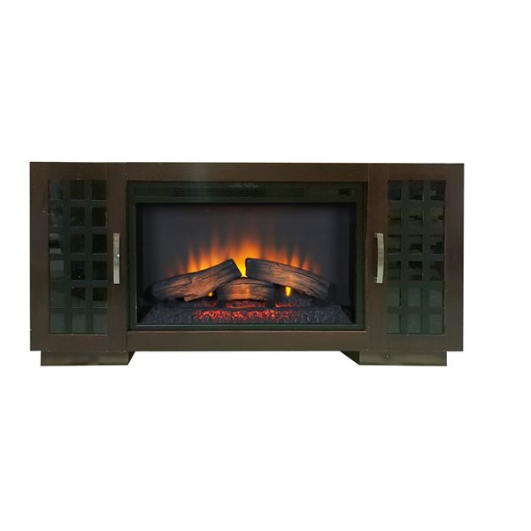 Komodo 47.5in Dark Cherry FanForced Electric Fireplace SP5743 RONA