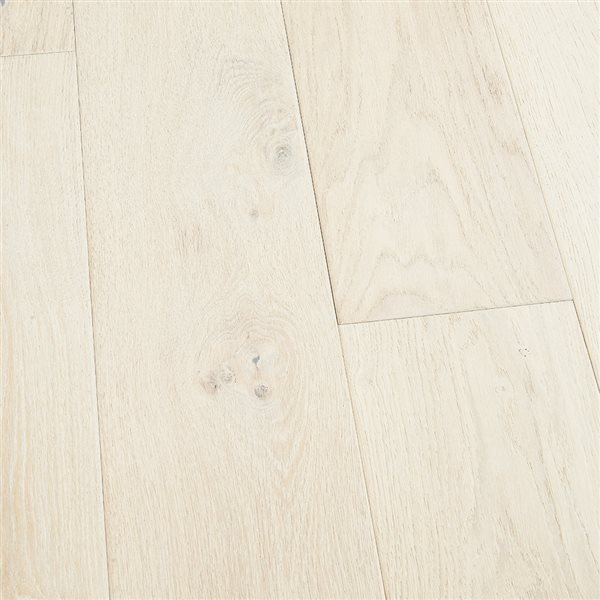 Sample Villa Barcelona 6-1/2-in x 3/8-in Prefinished French Oak Paloma Wirebrushed Hardwood Flooring