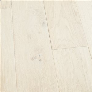 Sample Villa Barcelona 6-1/2-in x 3/8-in Prefinished French Oak Paloma Wirebrushed Hardwood Flooring