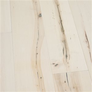 Villa Barcelona 6-1/2-in x 3/8-in Prefinished Maple Blanco Wirebrushed Engineered Hardwood Flooring (Sample)