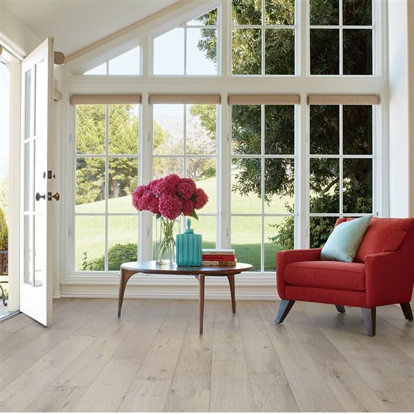 Villa Barcelona 7 1/2 x 1/2-in Prefinished French Oak Miranda Wirebrushed Engineered Hardwood Flooring (Pallet)