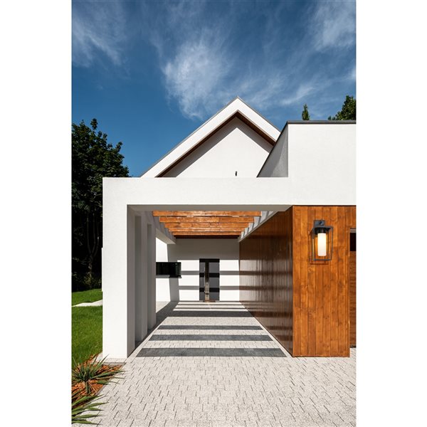 Z-Lite Sheridan 18-in H Black Hardwired Medium Base (E-26) Outdoor Wall Light