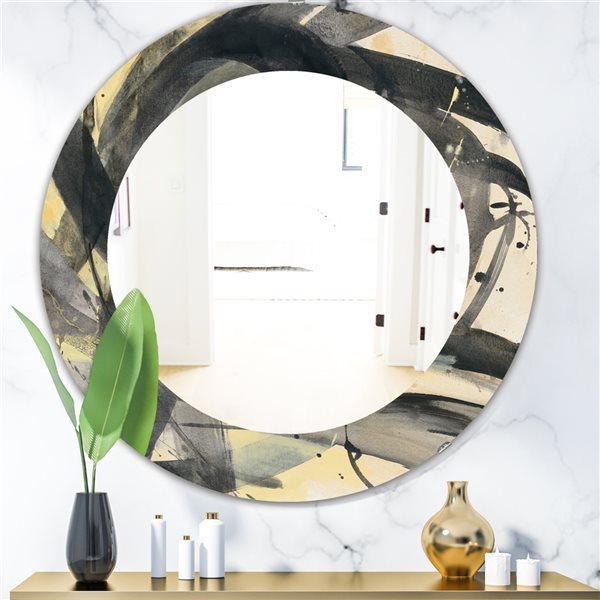 Designart 24-in x 24-in Minimalistic Roller IV Mirror MIR30635-FC24 | RONA