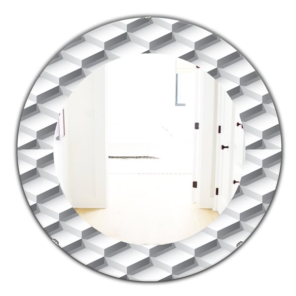 Designart 24-in White Scandinavian Mirror MIR18799-FC24 | RONA