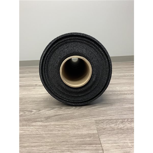 SynX RubberBox Fitness Underlay - 2mm - 50 ft x 4 ft - 200 sq ft - Black