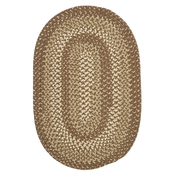 Colonial Mills Braxton 1-1/2-in x 2 1/2-in Green Oval Indoor/outdoor ...