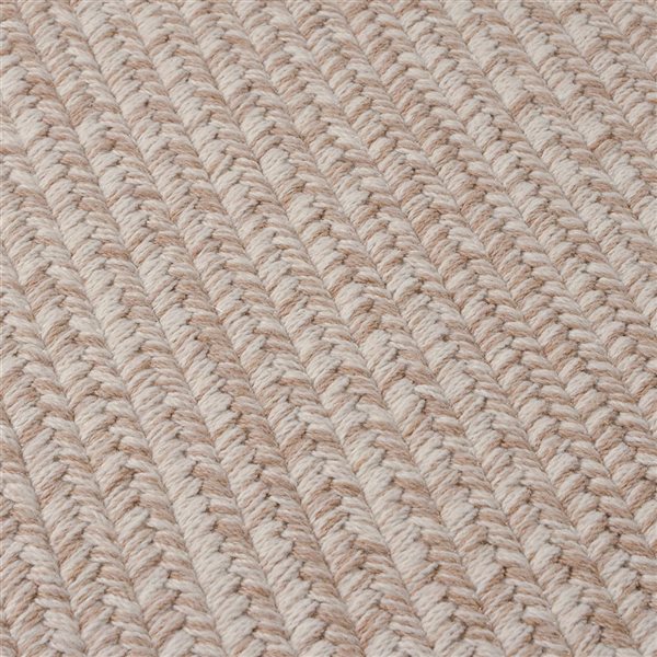 Colonial Mills Hayley Tweed 2-in x 11-in Natural Rectangular Indoor Abstract Coastal Rug