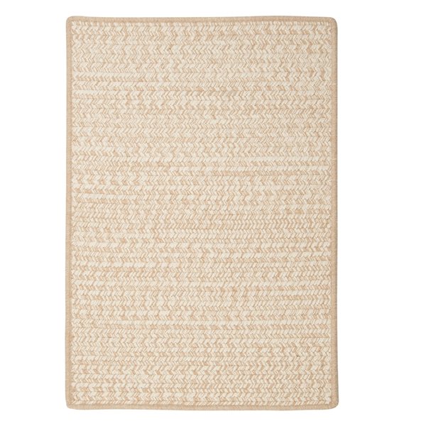 Colonial Mills Hayley Tweed 2-in x 11-in Natural Rectangular Indoor Abstract Coastal Rug