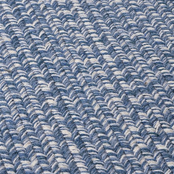 Colonial Mills Hayley Tweed 4-in x 5-in Blue Rectangular Indoor Abstract Coastal Rug