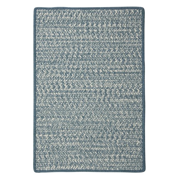 Colonial Mills Hayley Tweed 4-in x 5-in Blue Rectangular Indoor Abstract Coastal Rug