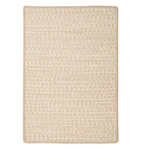 Colonial Mills Hayley Tweed 4-in x 5-in Natural Rectangular Indoor Abstract Coastal Rug