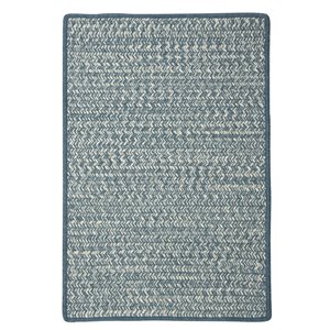 Colonial Mills Hayley Tweed 1-1/2-in x 2 1/2-in Blue Rectangular Indoor Abstract Coastal Rug
