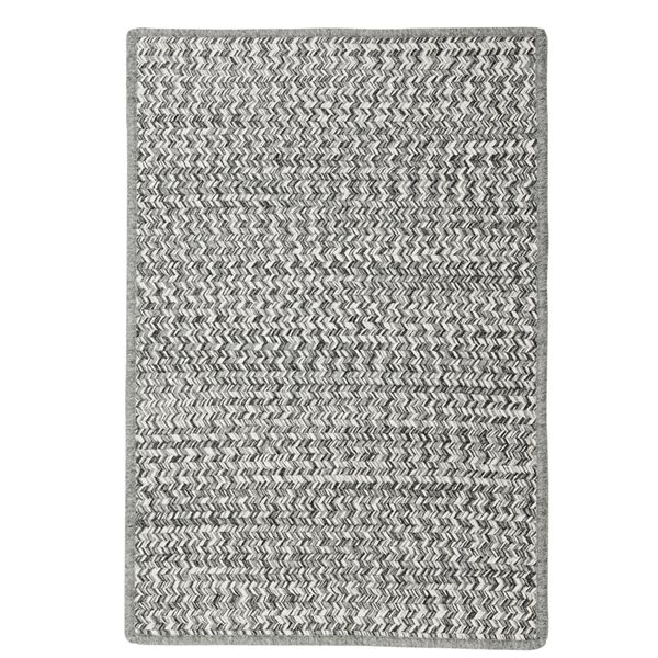 Colonial Mills Hayley Tweed 4-in x 5-in Grey Rectangular Indoor Abstract Coastal Rug