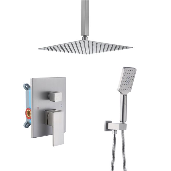 Image of Casainc | Wall Mounted Shower System In Brushed Nickel | Rona