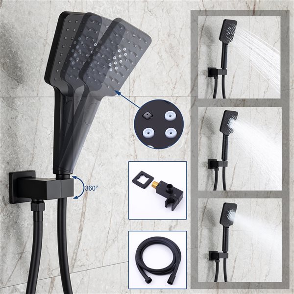 CASAINC Matte Black Shower System