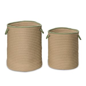 Colonial Mills Boat House 15-in x 15-in x 18-in Olive Hamper