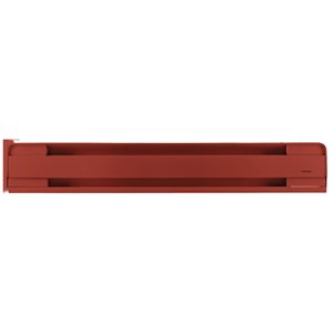 Plinthe chauffante électrique standard Brava par Stelpro de 37,63 po, 240 V et 750 W, rouge