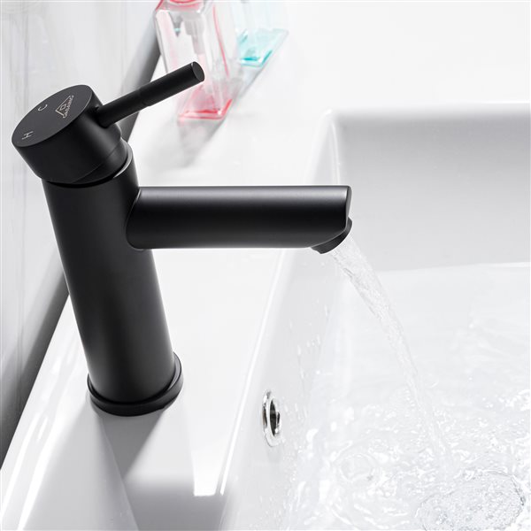 Casainc Matte Black 1-Handle Commercial Freestanding Bathtub Faucet