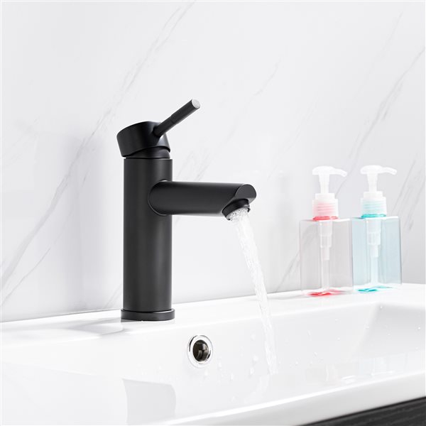 Casainc Matte Black 1-Handle Commercial Freestanding Bathtub Faucet