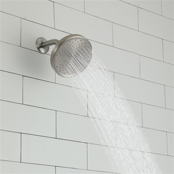 Casainc Brushed Nickel 1-Spray Rain Shower Head 1.75-GPM (6.6-LPM)