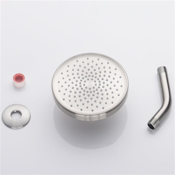 Casainc Brushed Nickel 1-Spray Rain Shower Head 1.75-GPM (6.6-LPM)