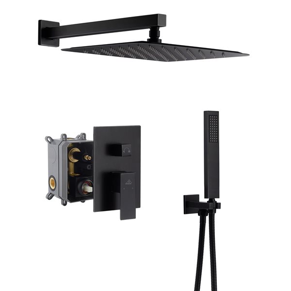 Casainc Matte Black Built-in Shower System | RONA