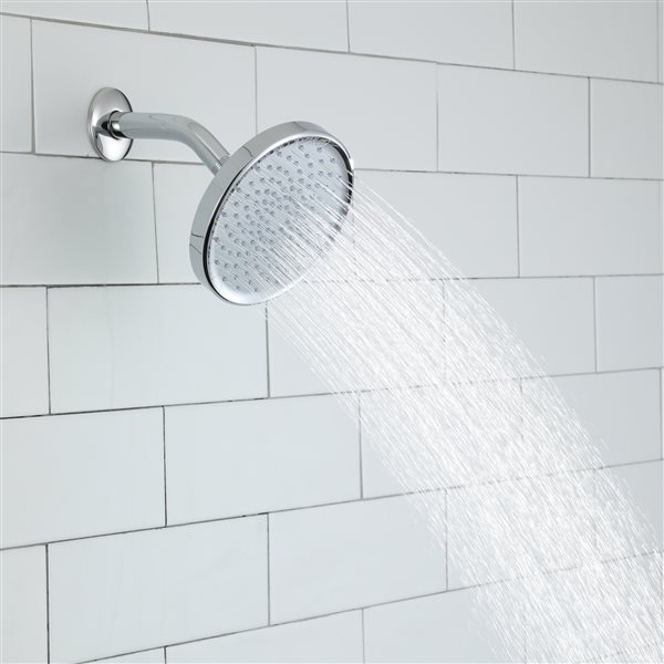 Casainc Chrome 1-Spray Rain Shower Head 1.75-GPM (6.6-LPM)