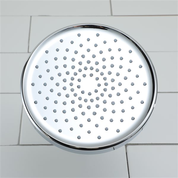 Casainc Chrome 1-Spray Rain Shower Head 1.75-GPM (6.6-LPM)