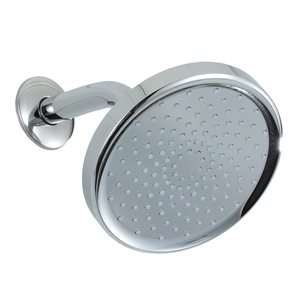 Casainc Chrome 1-Spray Rain Shower Head 1.75-GPM (6.6-LPM)