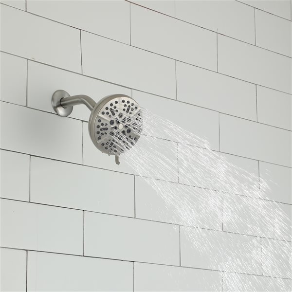 Casainc Brushed Nickel 5-Spray Rain Shower Head 1.75-GPM (6.6-LPM)