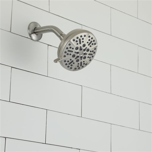 Casainc Brushed Nickel 5-Spray Rain Shower Head 1.75-GPM (6.6-LPM)