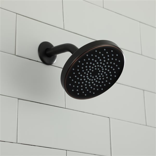 Casainc Oil-Rubbed Bronze 1-Spray Rain Shower Head 1.75-GPM (6.6-LPM)