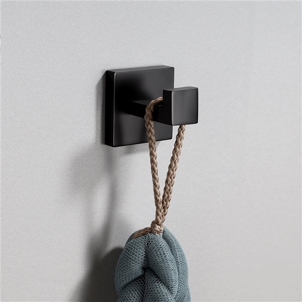 Casainc Matte Black Decorative Bathroom Hardware Set - 4-Piece