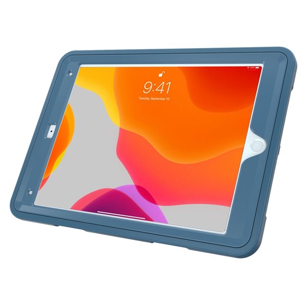 CTA Digital Protective Case with 360-degree Rotatable Grip Kickstand - Blue