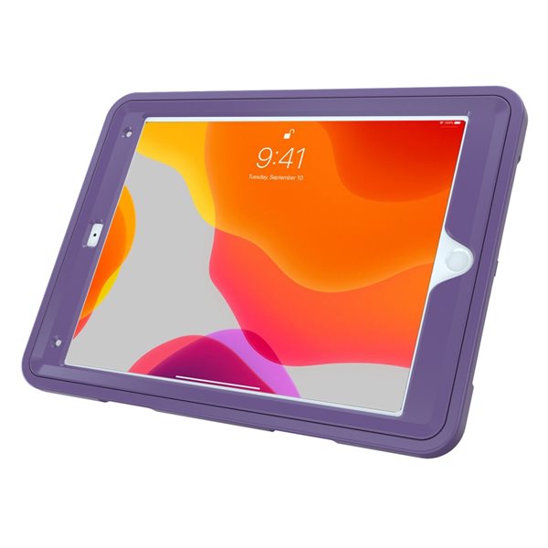 CTA Digital Protective Case with  360-degree Rotatable Grip Kickstand - Purple