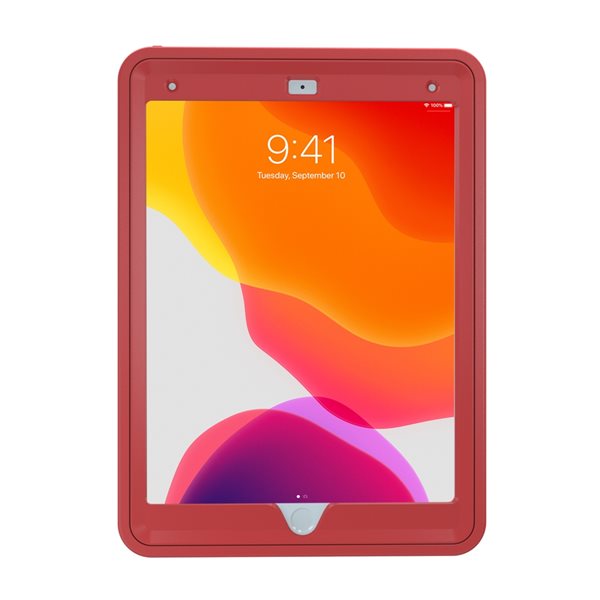 CTA Digital Protective Case with 360-degree Rotatable Grip Kickstand - Red