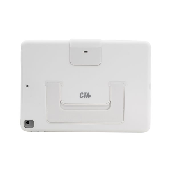 CTA Digital Security Case with Kickstand and Anti-Theft Cable for - White