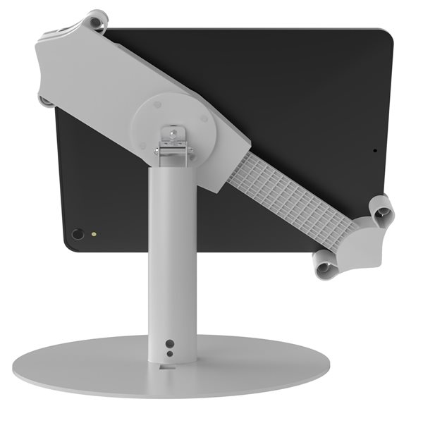 CTA Digital Heavy-Duty Universal Grip Kiosk Stand for Tablets - White
