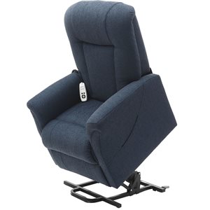 EZee Life Venus Blue Chenille 2-Motor Powered Reclining Lift Chair