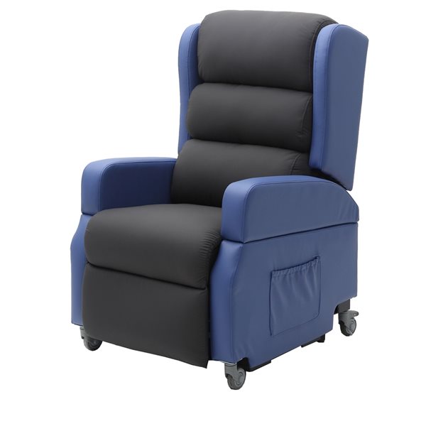 EZee Life Earth Blue/Grey 2-Motor Powered Reclining Lift Chair